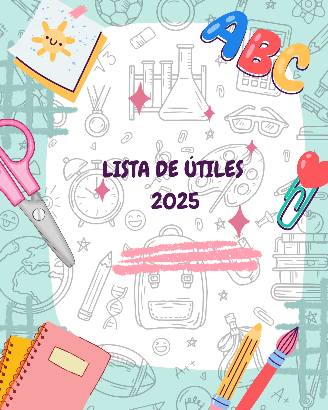 Lista de útiles escolares 2025